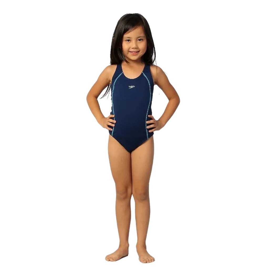 Maiô Infantil Speedo Para Natação Hidroginástica Acqua Basic