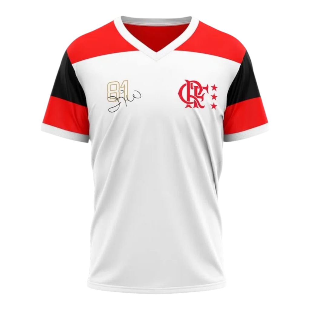 Camisa do Flamengo Zico 1981 Retrô Oficial - Masculina