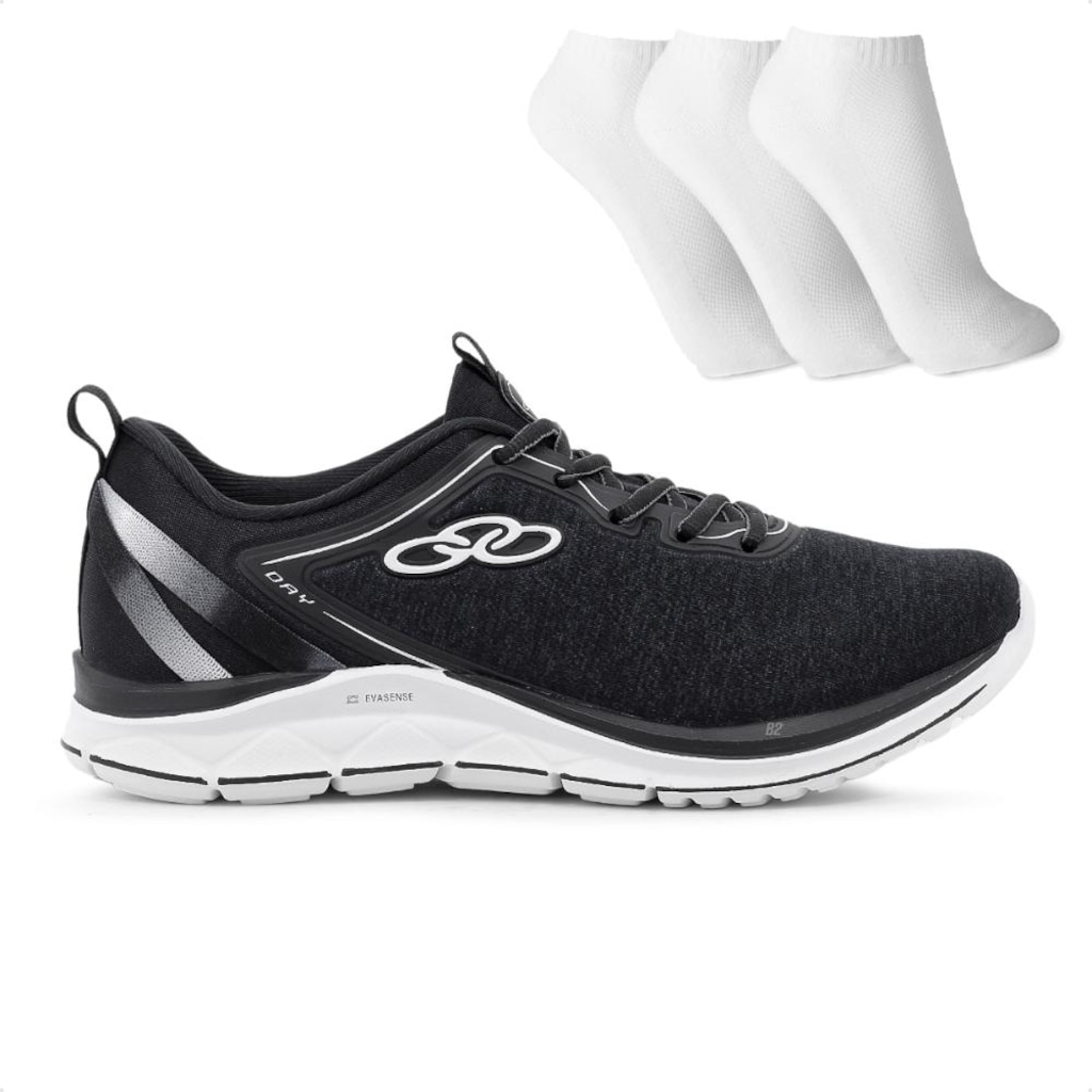 Tênis Feminino Olympikus Day + 3 Pares de Meias