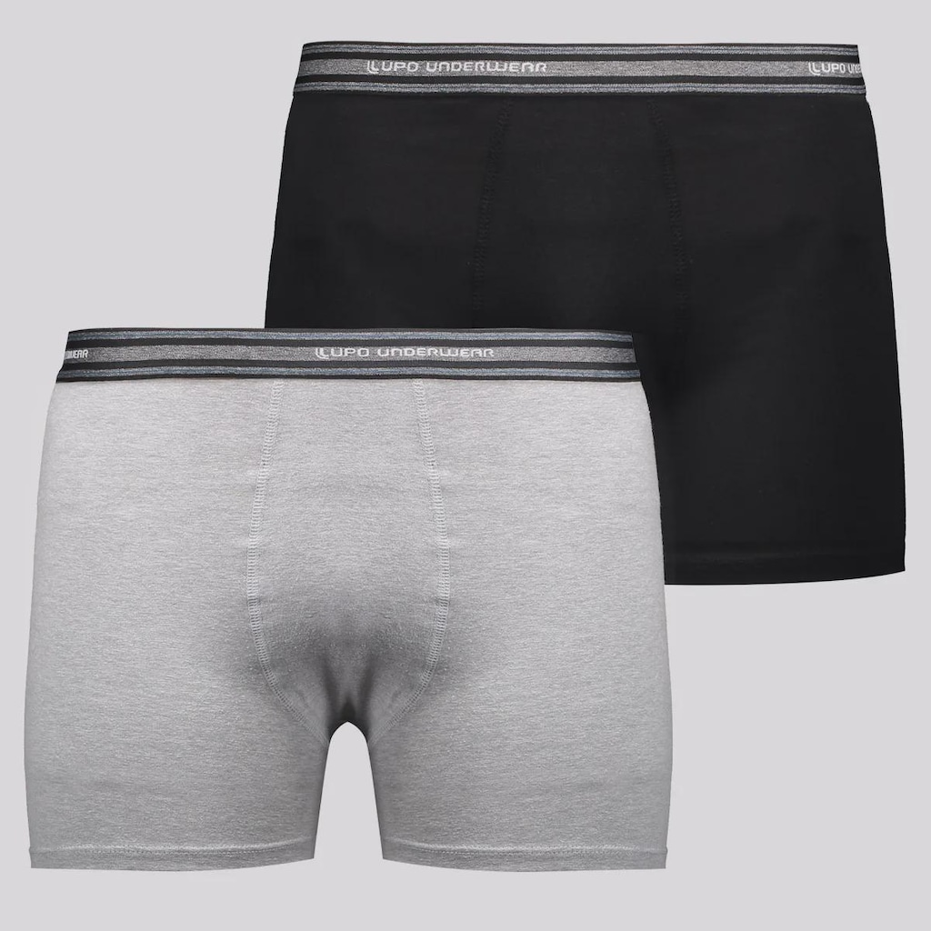 Kit 2 Cuecas Boxer Lupo Masculina