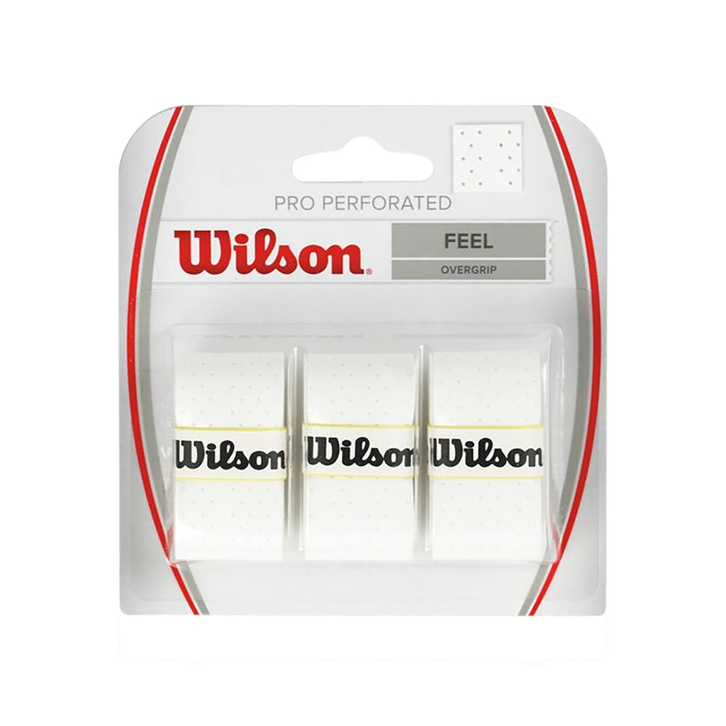 Overgrip Wilson Pro Perforated Pack com 3 Unidades