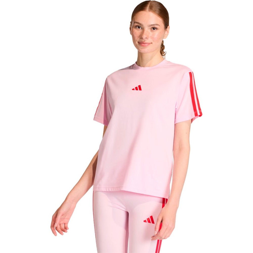Camiseta Essentials 3 Listras adidas Feminina