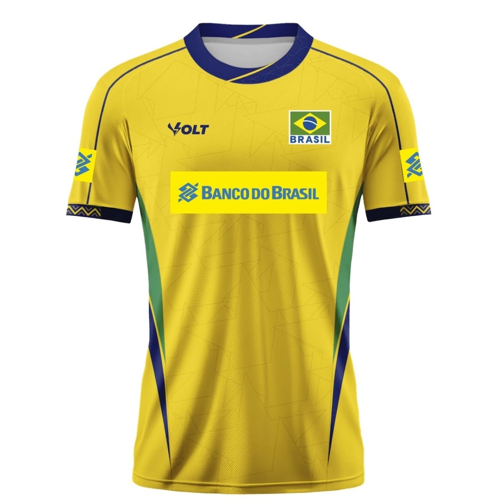 Camisa Vôlei Volt Brasil CBV 2025 Oficial Masculina