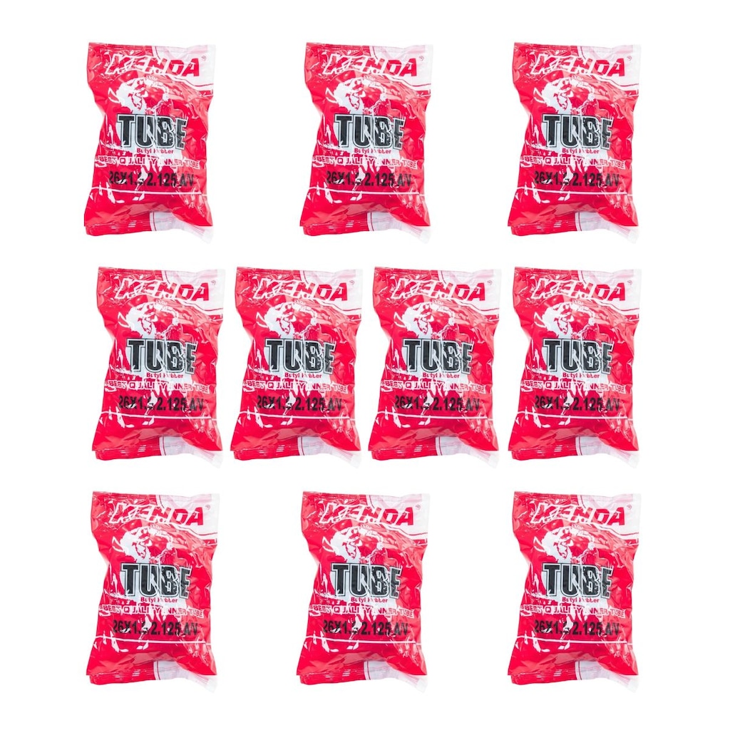 Kit 10x Câmara de ar aro 26x1.9/2.125 Kenda bico grosso 35mm