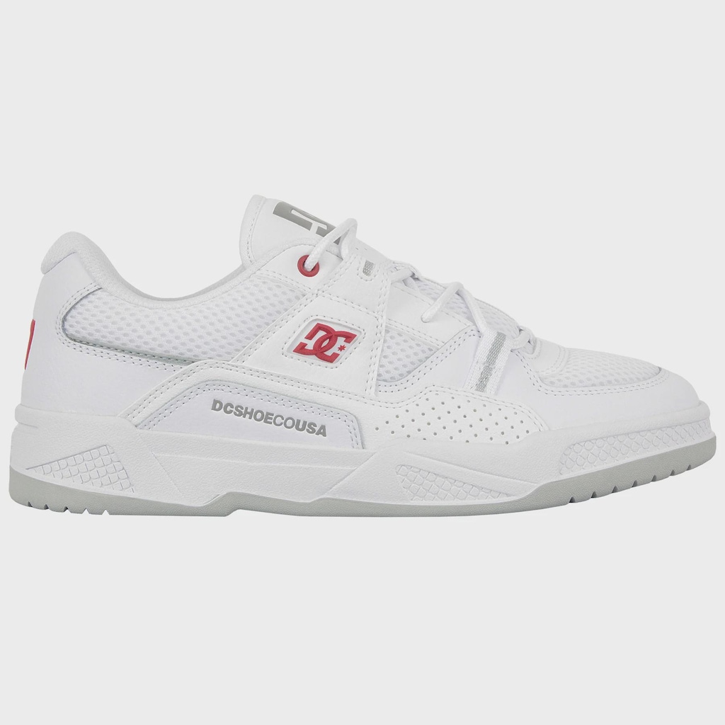 Tênis Shoes Construct White Red Grey DC Masculino