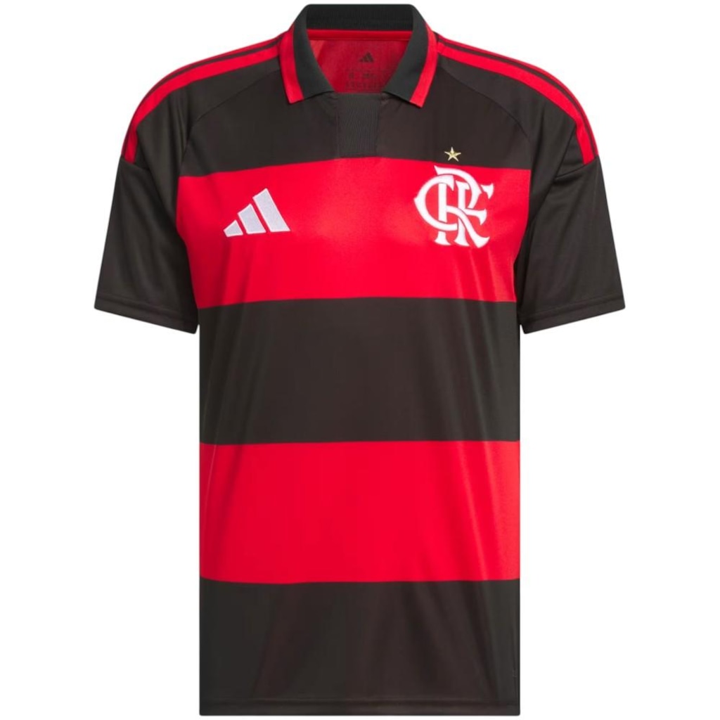 Camisa Flamengo Oficial 1 26 adidas Masculina