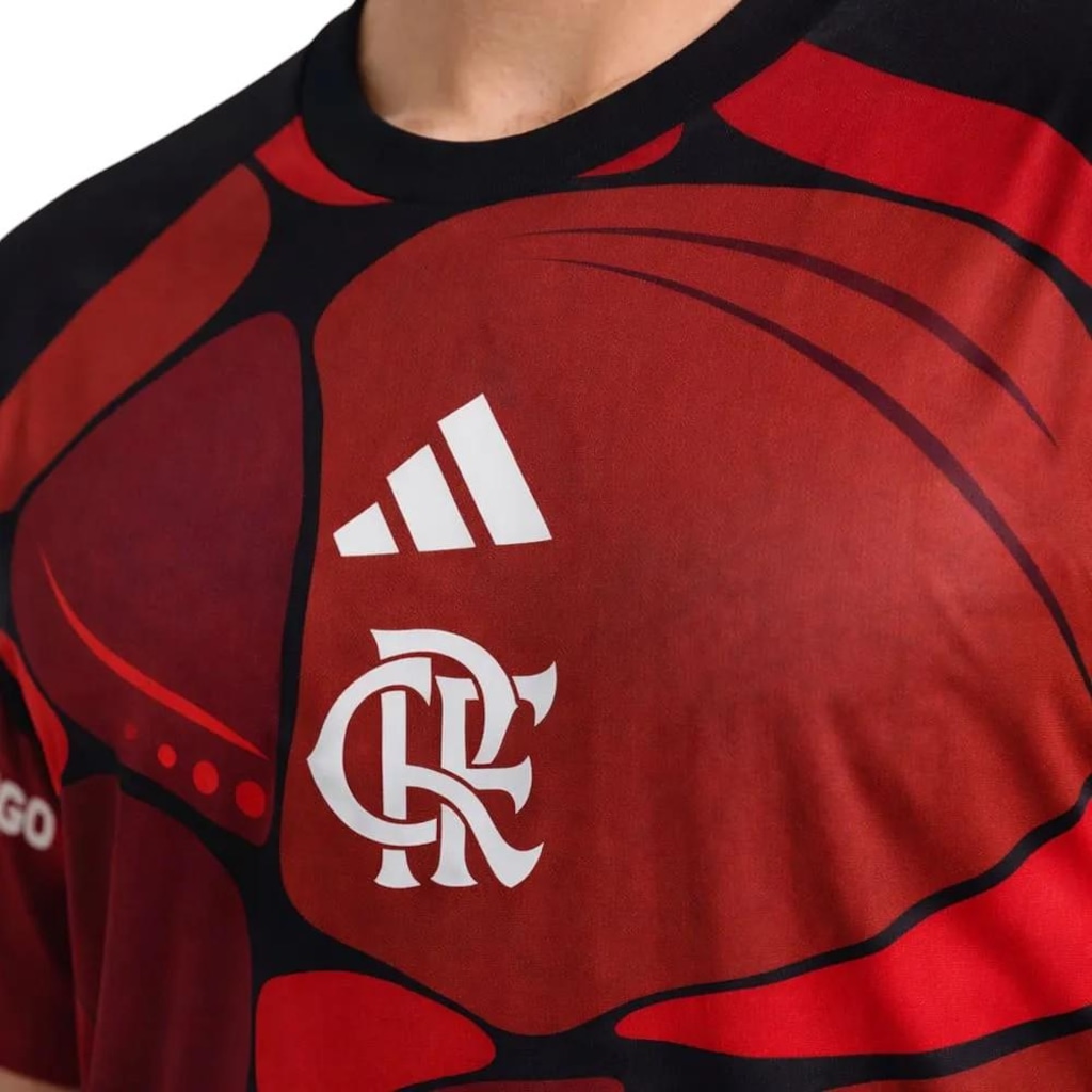 Imagem 3 do produto Camisa Pre Jogo Flamengo adidas Masculina