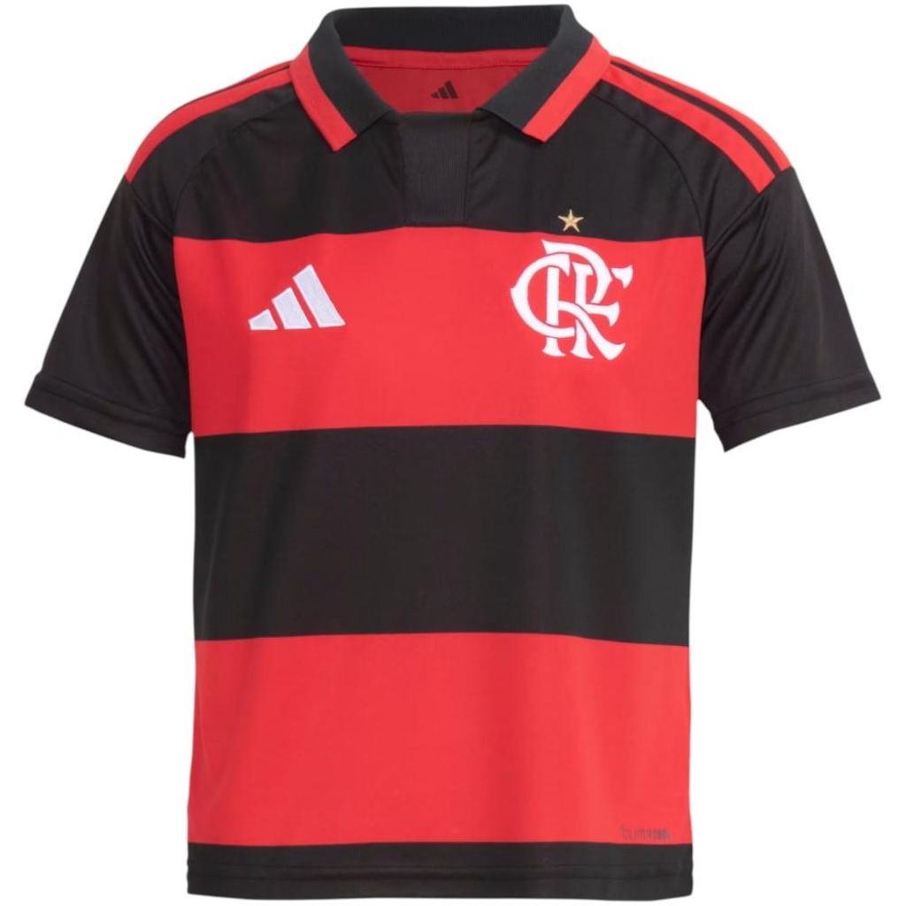 Camisa Flamengo Oficial 1 2026 adidas Infantil