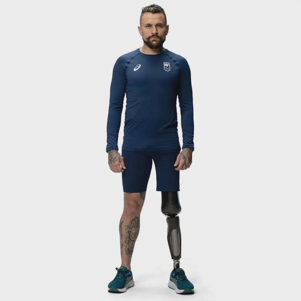 Camiseta de Compressão ASICS CPB Oficial Masculino