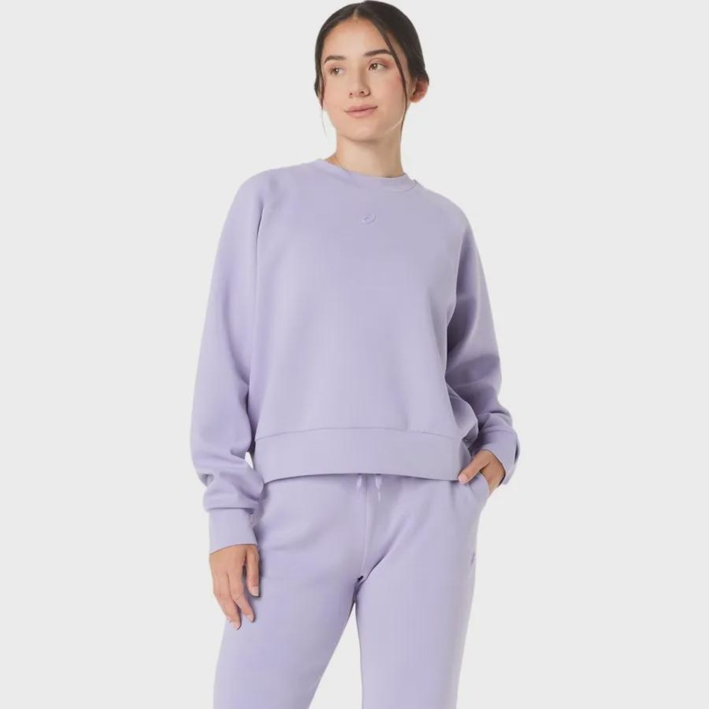 Blusão ASICS Nagino Refined Testure Sweat Top Feminino