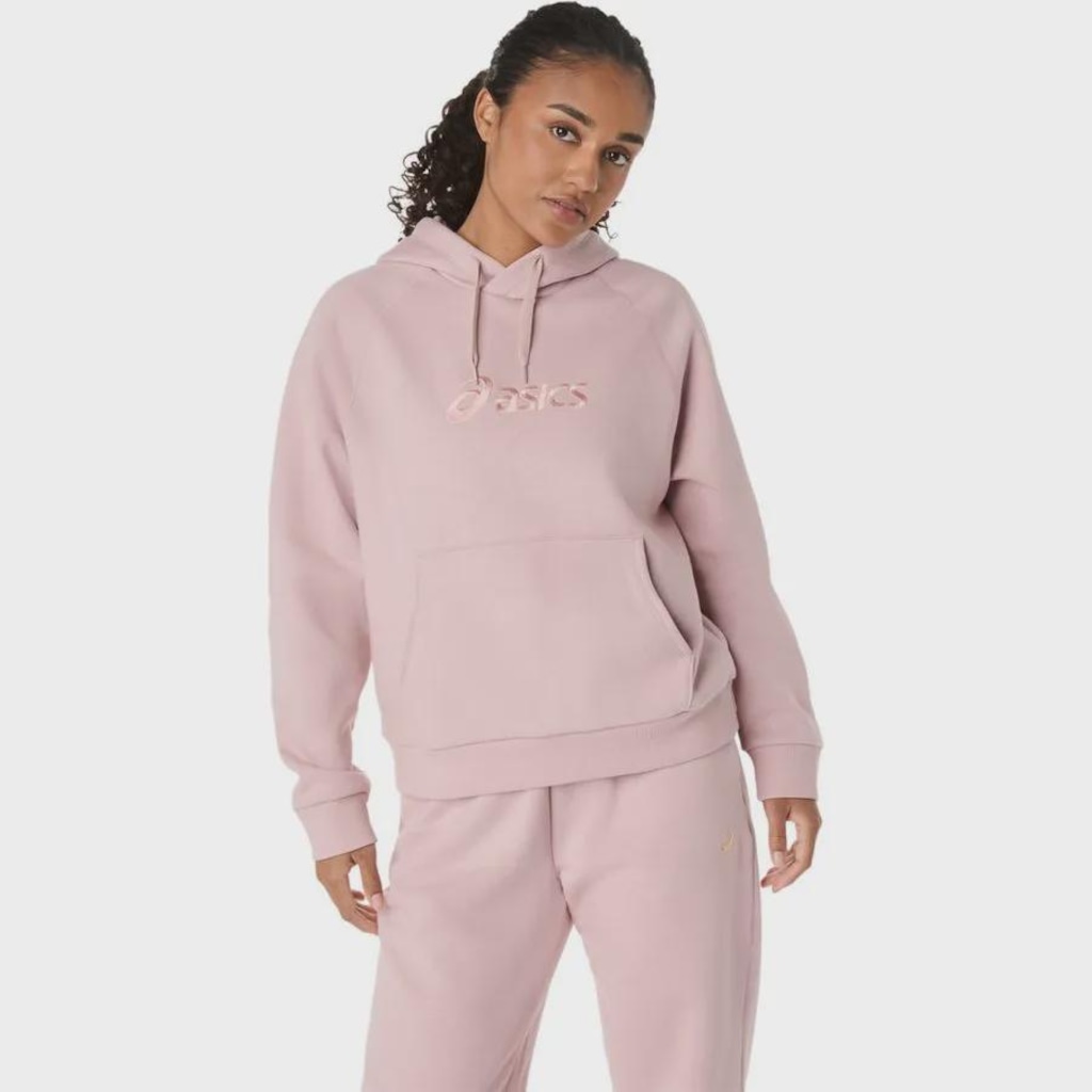 Jaqueta ASICS Logo Fleece Hoodie Feminina