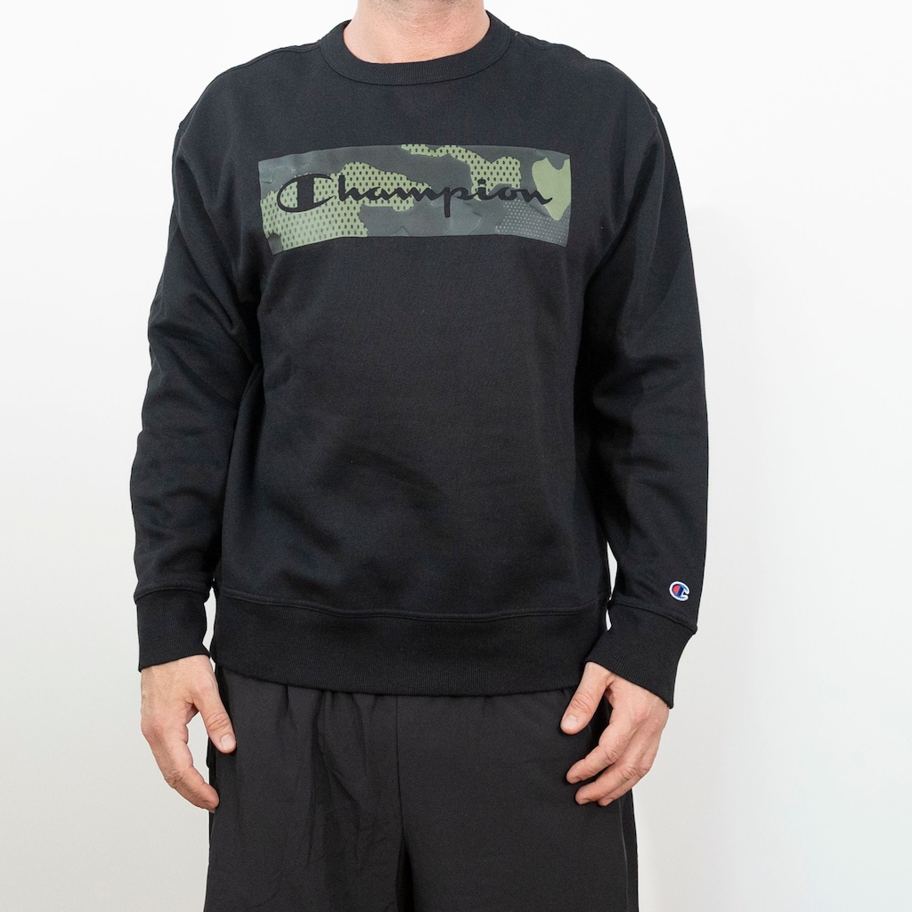 Moletom Fleece Champion Powerblend Graphic Crew Masculino