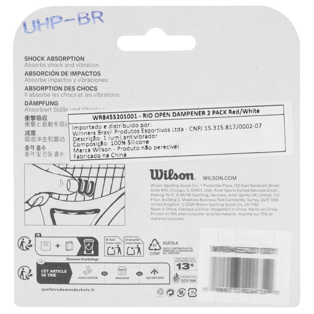 Imagem 3 do produto Antivibrador Wilson Dampener Rio Open Com 2 Unidades