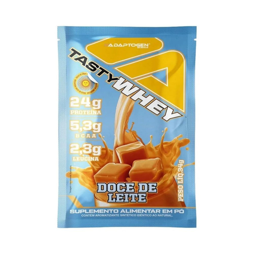 Tasty Whey 3W - 1 Sachê 34g Doce de Leite - Adaptogen | Centauro