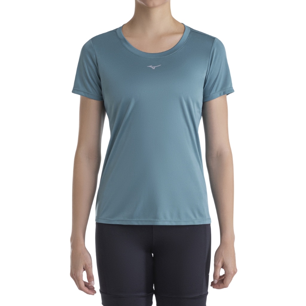 Camiseta Mizuno Spark Petróleo - Feminino