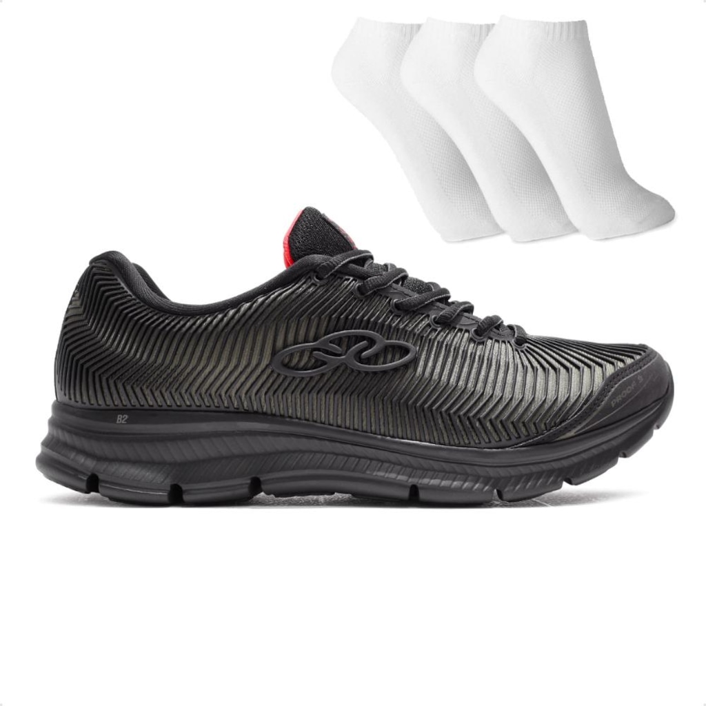 Tênis Olympikus Proof 3 Masculino + 3 Pares de Meias