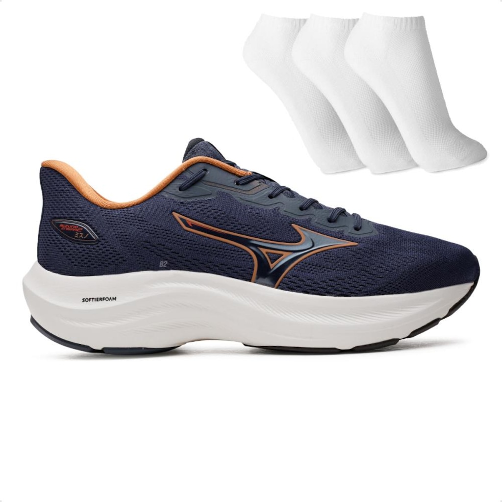 Tênis Mizuno Enigma 2 + 3 Pares de Meias Masculino