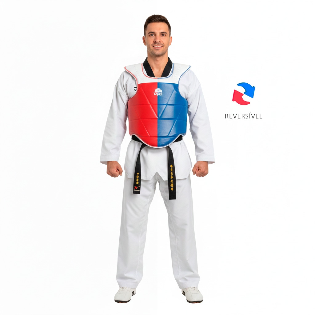 Protetor de Tórax MKS Reversível para Taekwondo