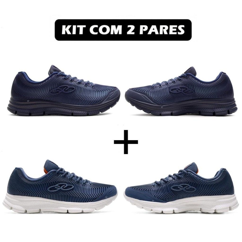 Kit 2 Pares de Tênis Olympikus Proof 3 Masculino