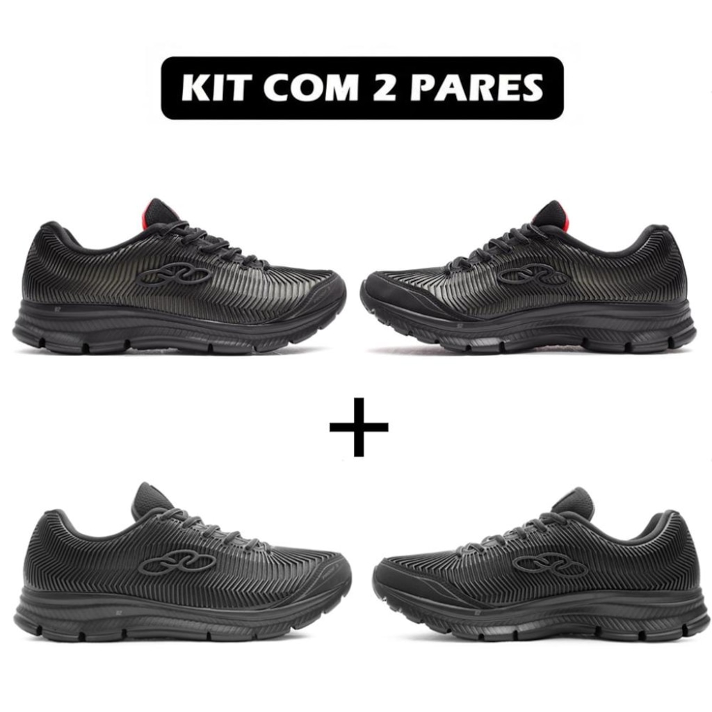 Kit 2 Pares de Tênis Olympikus Proof 3 Masculino