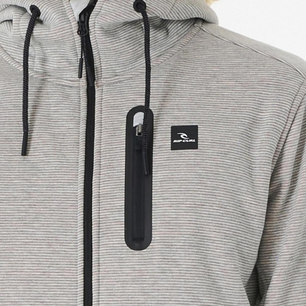 Imagem 4 do produto Moletom Rip Curl Aberto Anti Series Departed Zip Thru Grey Masculino