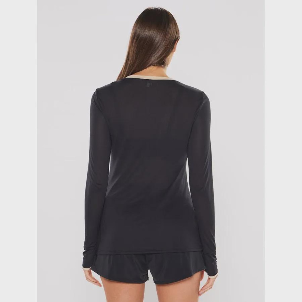 Imagem 3 do produto Camiseta Manga Longa Bodyforsure Estampada Push - Feminina