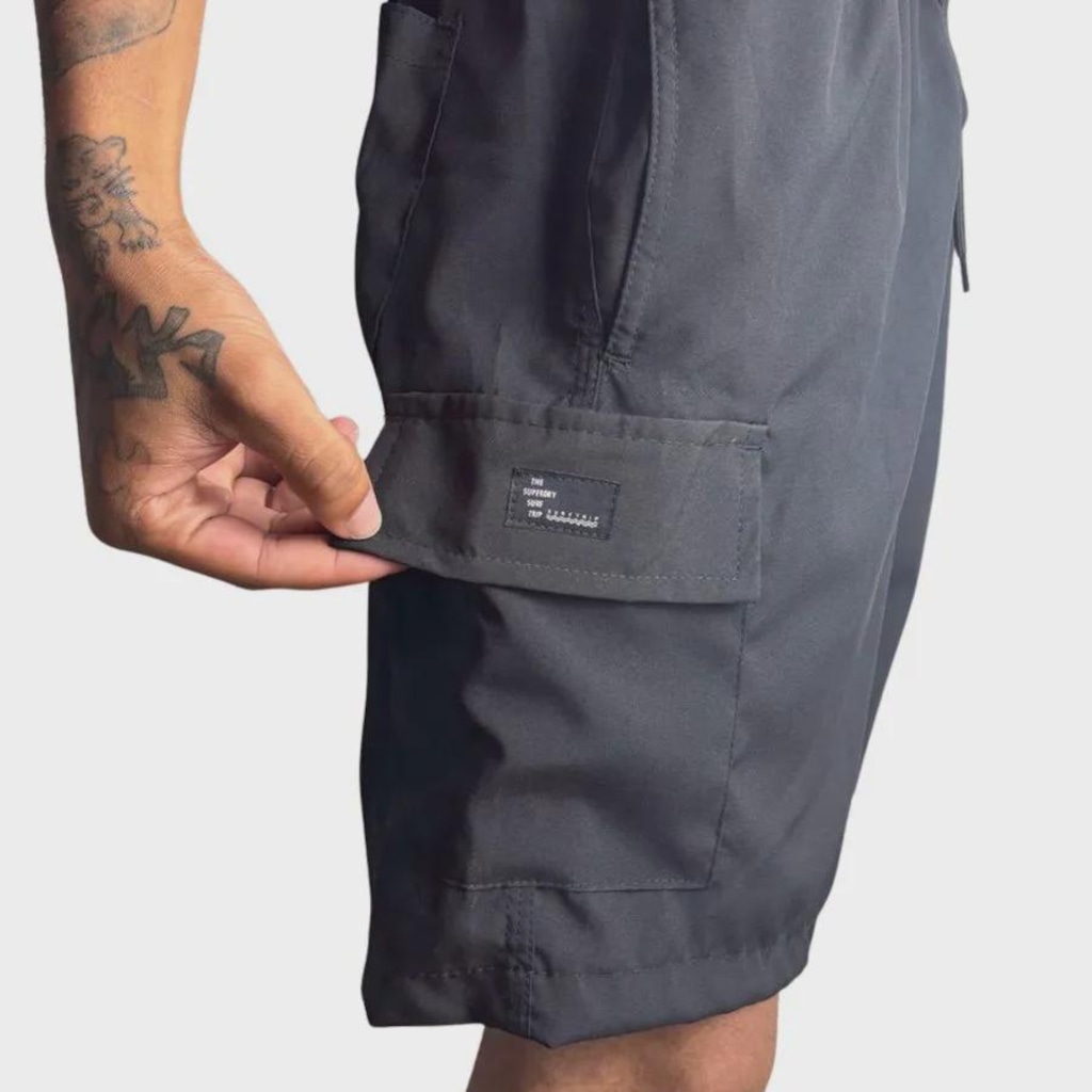 Imagem 3 do produto Bermuda Lisa Cargo - SURFTRIP - Masculino