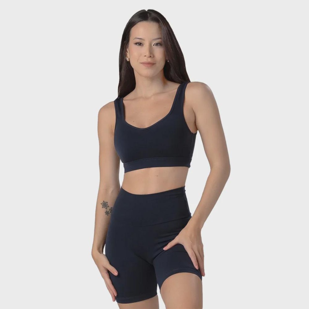 Top Academia Trinys Suplex Com Fecho e Bojo Trinys Feminino