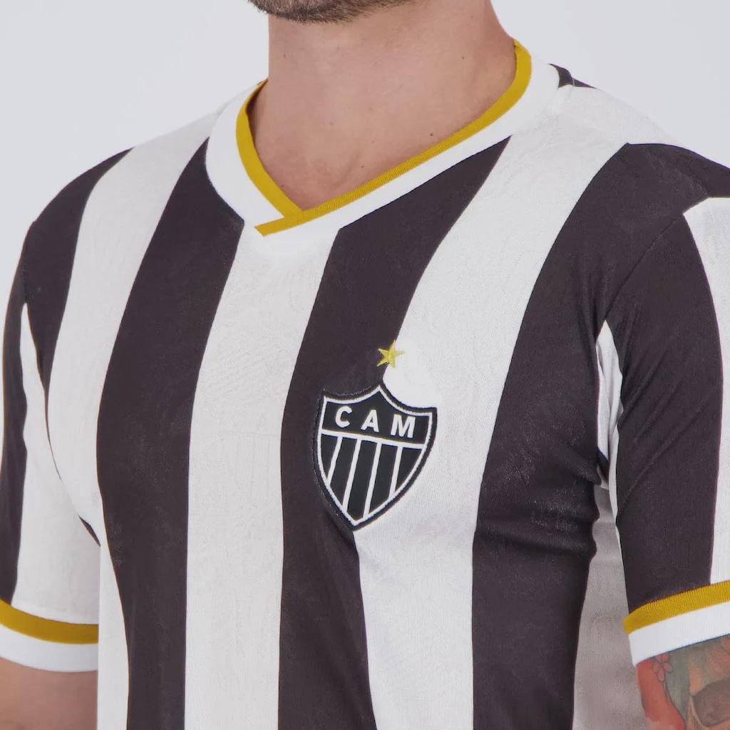 Imagem 5 do produto Camisa do Atlético Mineiro Retrô 2013 Listrada Masculina