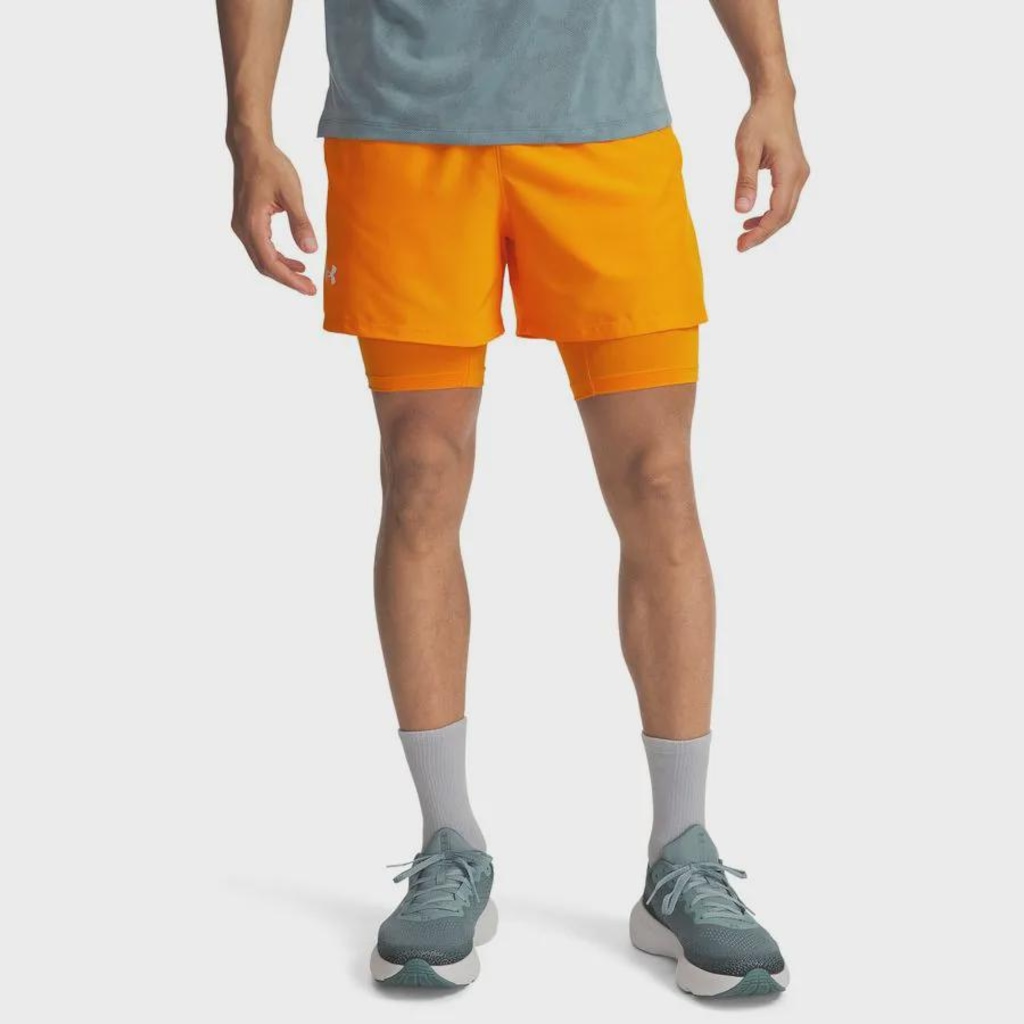 Shorts de Corrida 2 em 1 Under Armour Launch 5 - Masculino