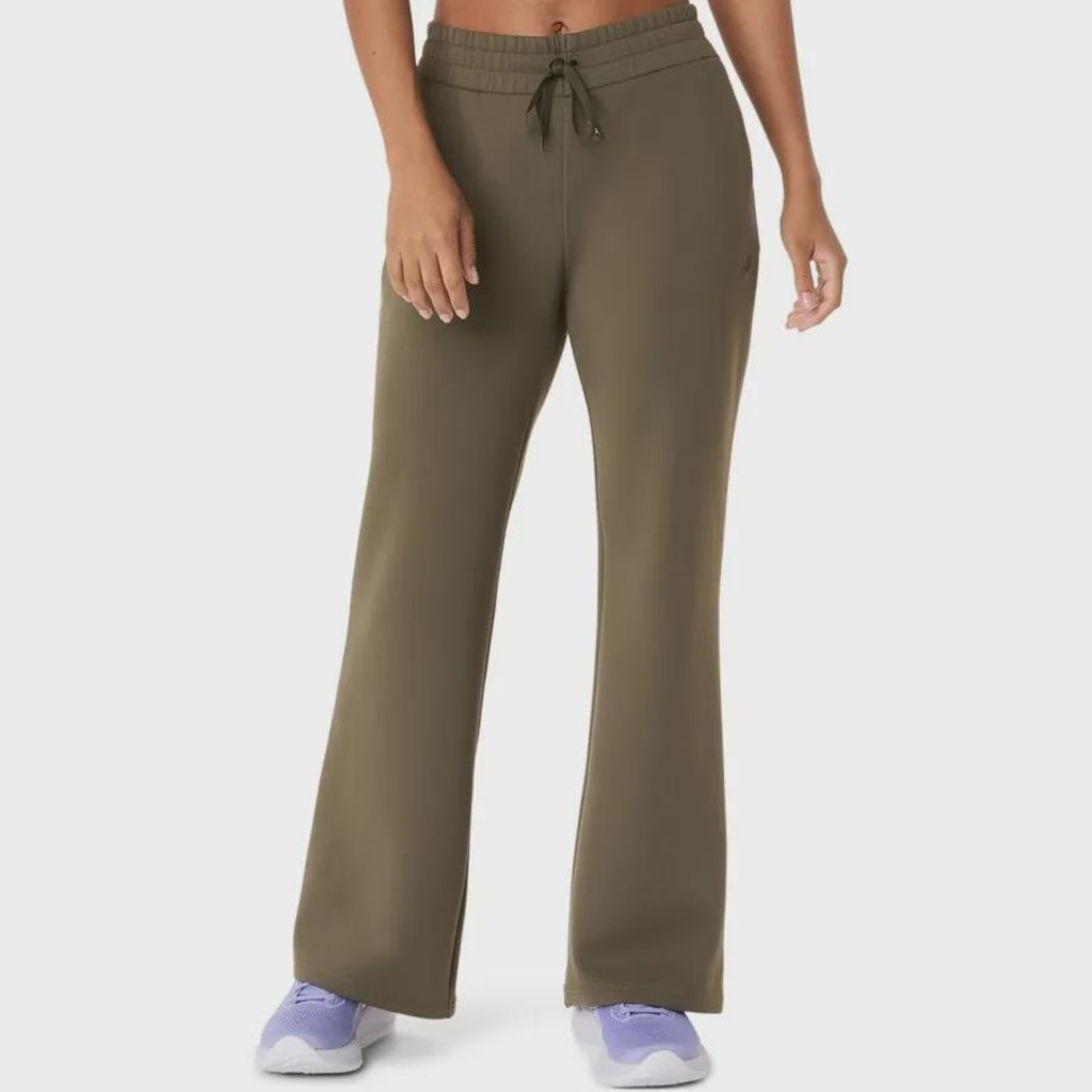 Imagem 1 do produto Calça Flare de Moletom ASICS com Textura Refinada Feminino