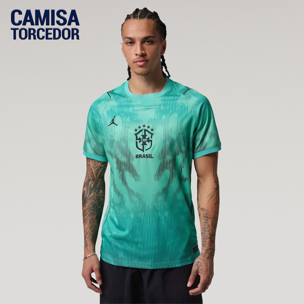 Camisa de Goleiro Brasil 26/27 Torcedor Pro Jordan Masculina