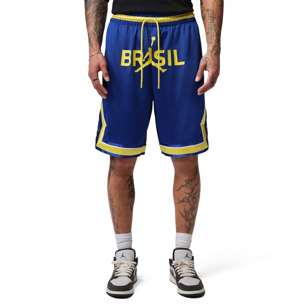 Shorts do Brasil Jordan Mesh Diamond Masculino | Centauro