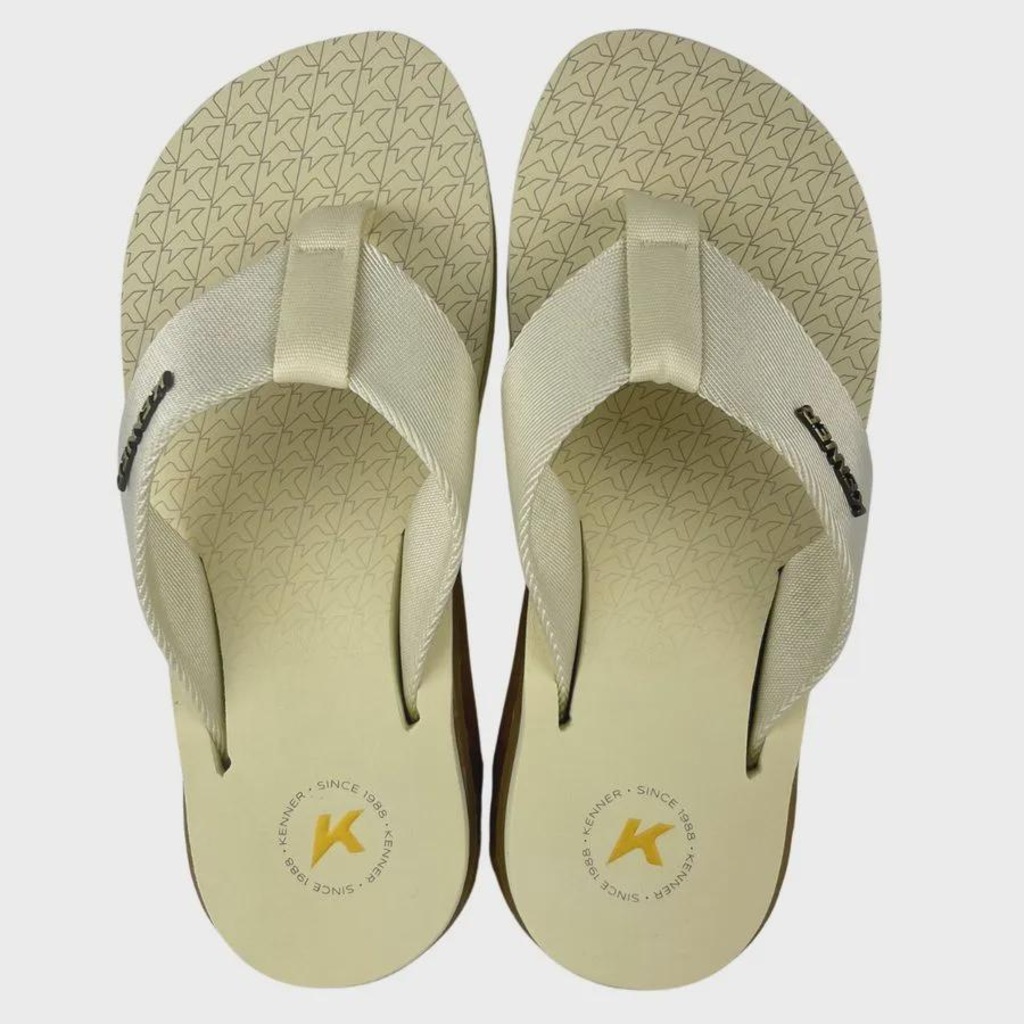 Chinelo Rakka Nylon Baunilha Crepe Canela - KENNER - Masculino