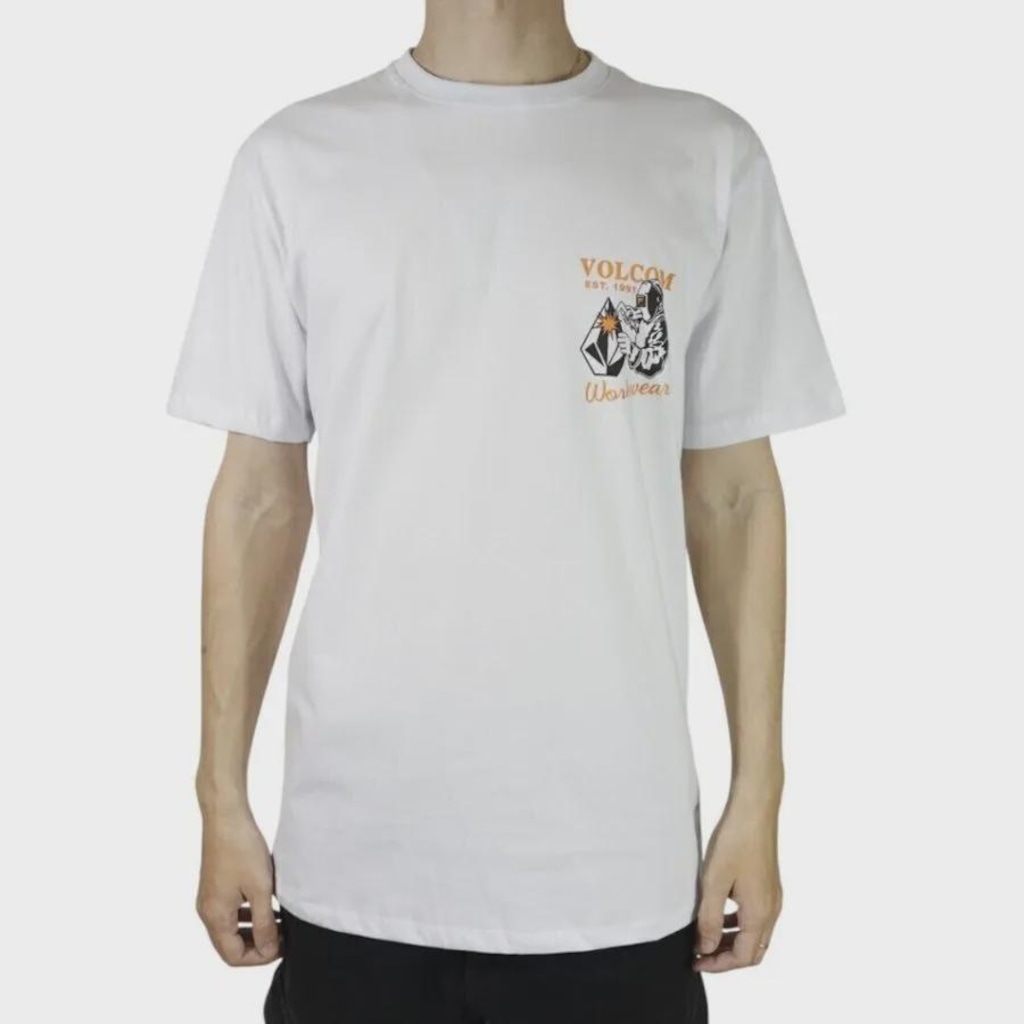 Camiseta Volcom Silk MC Workwear Welder - Masculino