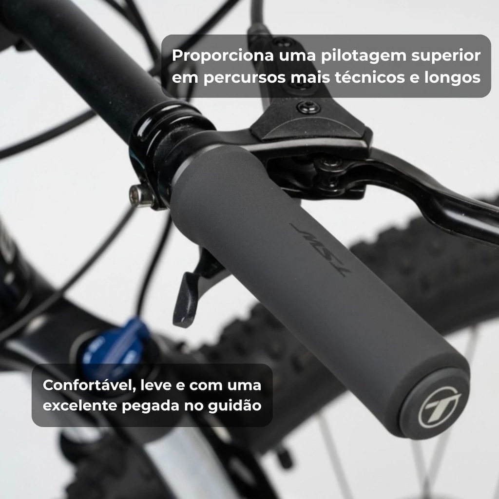 Imagem 2 do produto Manopla punho bicicleta bike MTB TSW Light silicone macia
