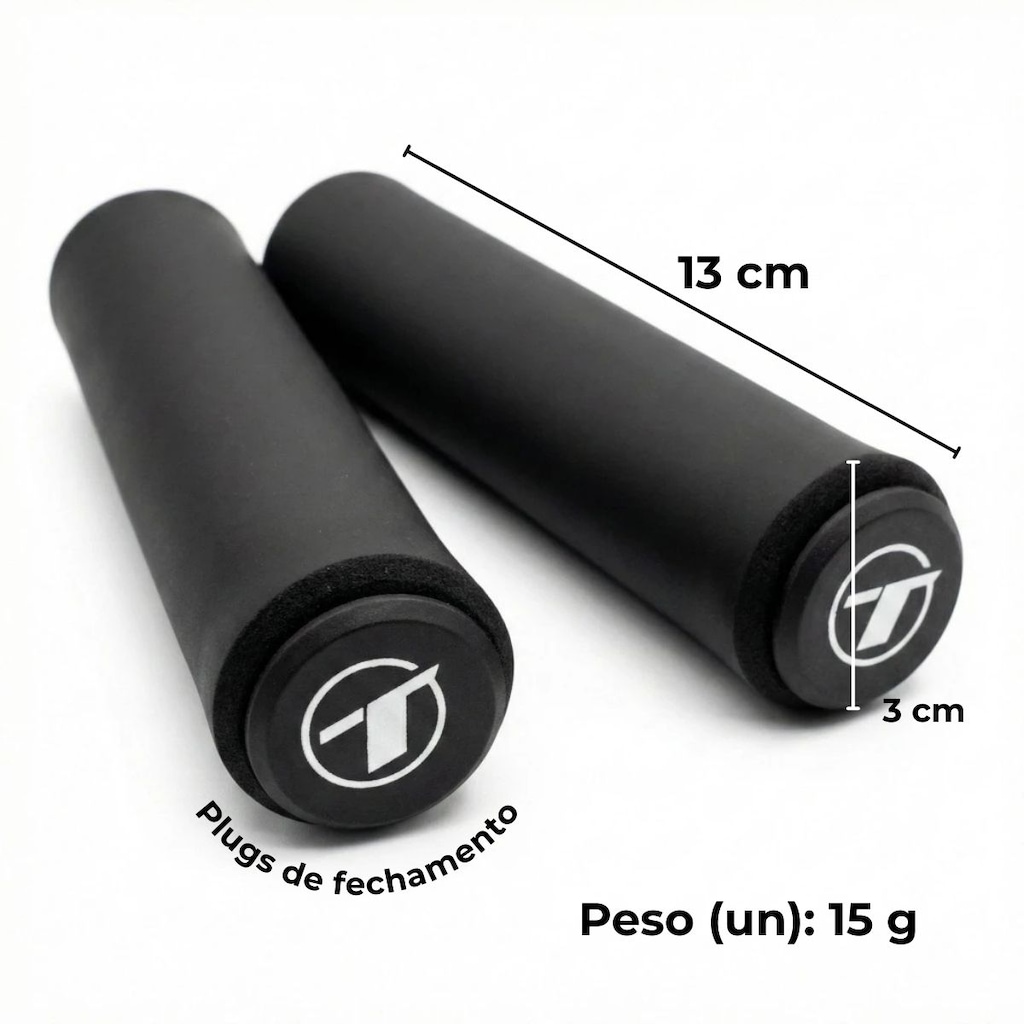 Imagem 3 do produto Manopla punho bicicleta bike MTB TSW Light silicone macia