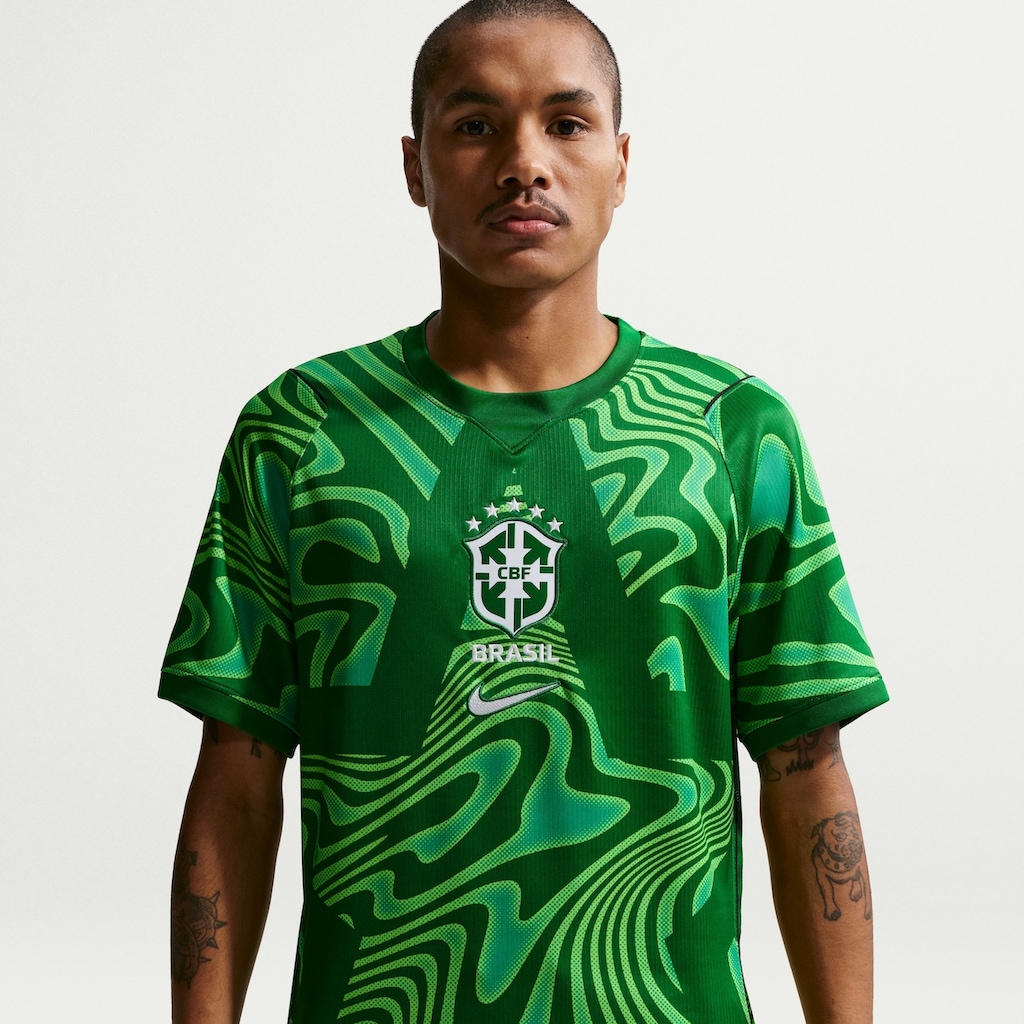 Camisa de Goleiro Brasil Nike 2026 Torcedor Pro Masculina