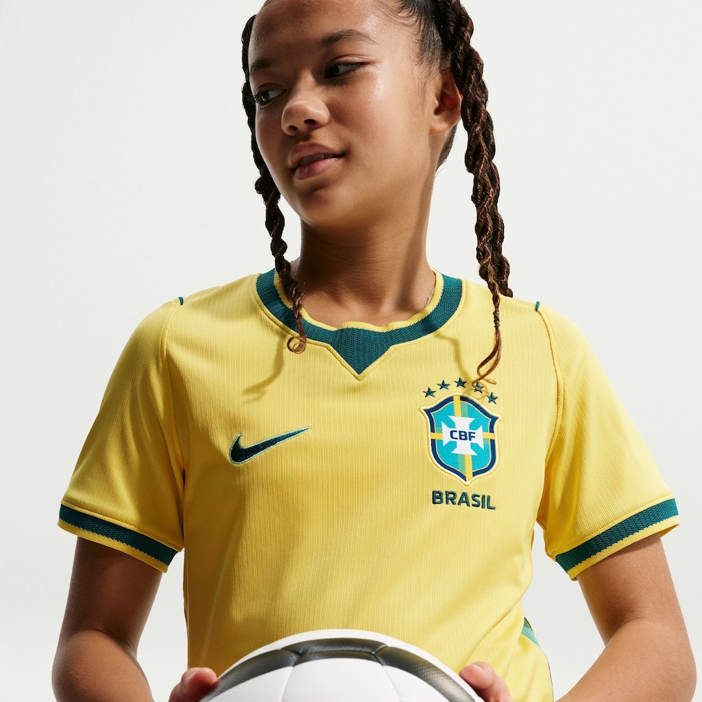 Camisa do Brasil I 26/27 Torcedor Pro Nike Infantil