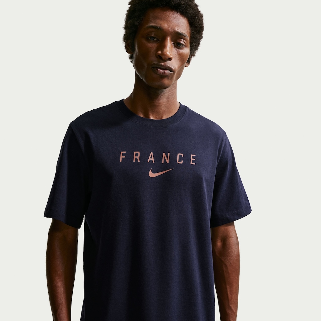Camiseta da França Nike Wordmark Masculina