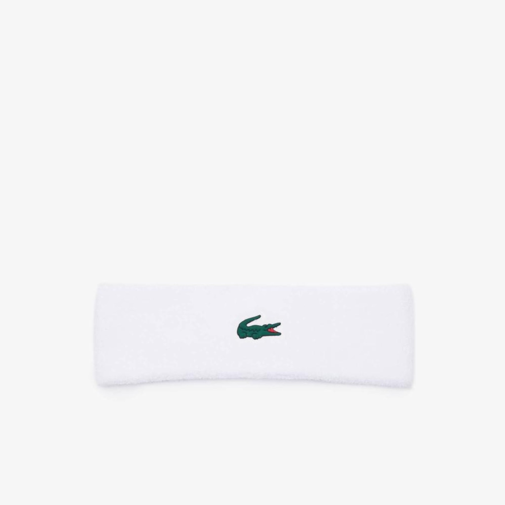 Faixa de Cabelo Esportiva em Jersey Bouclette Lacoste Unissex
