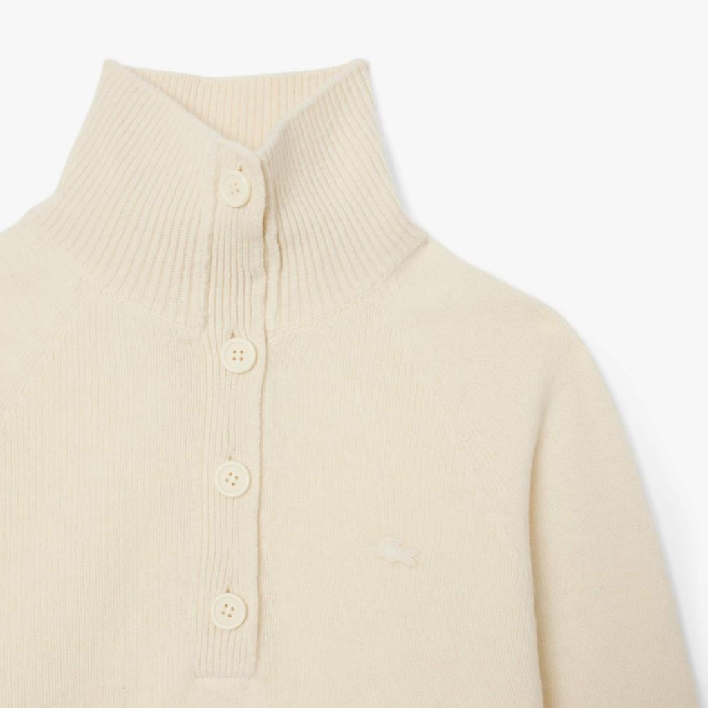 Imagem 5 do produto Suéter de Gola Alta de Lã Cardada Lacoste Feminino