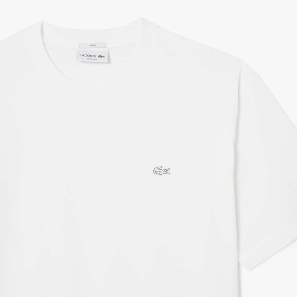 Imagem 5 do produto Camiseta de malha pesada de caimento folgado Lacoste Unissex