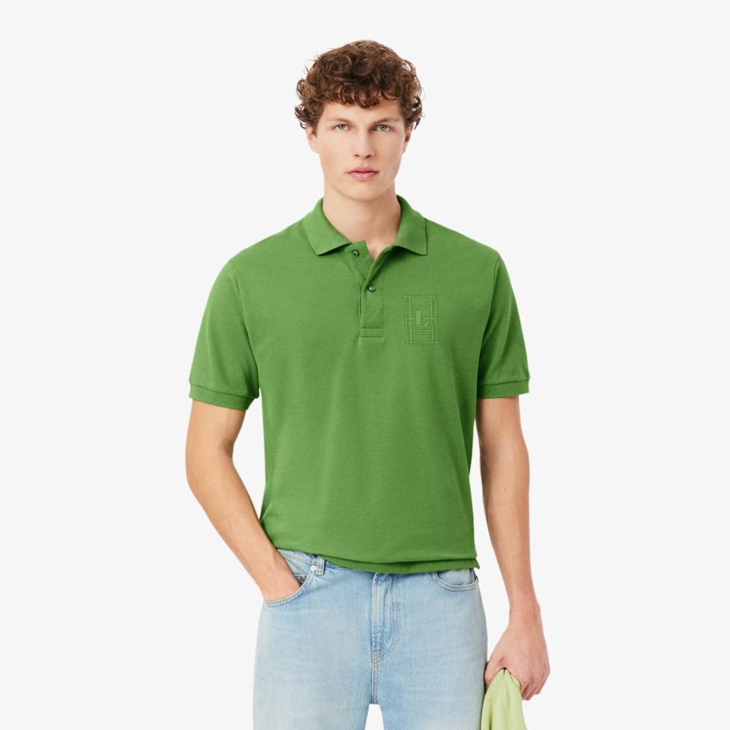 Camiseta Polo Petit Piqué com Bordado Classic Fit Lacoste Masculina