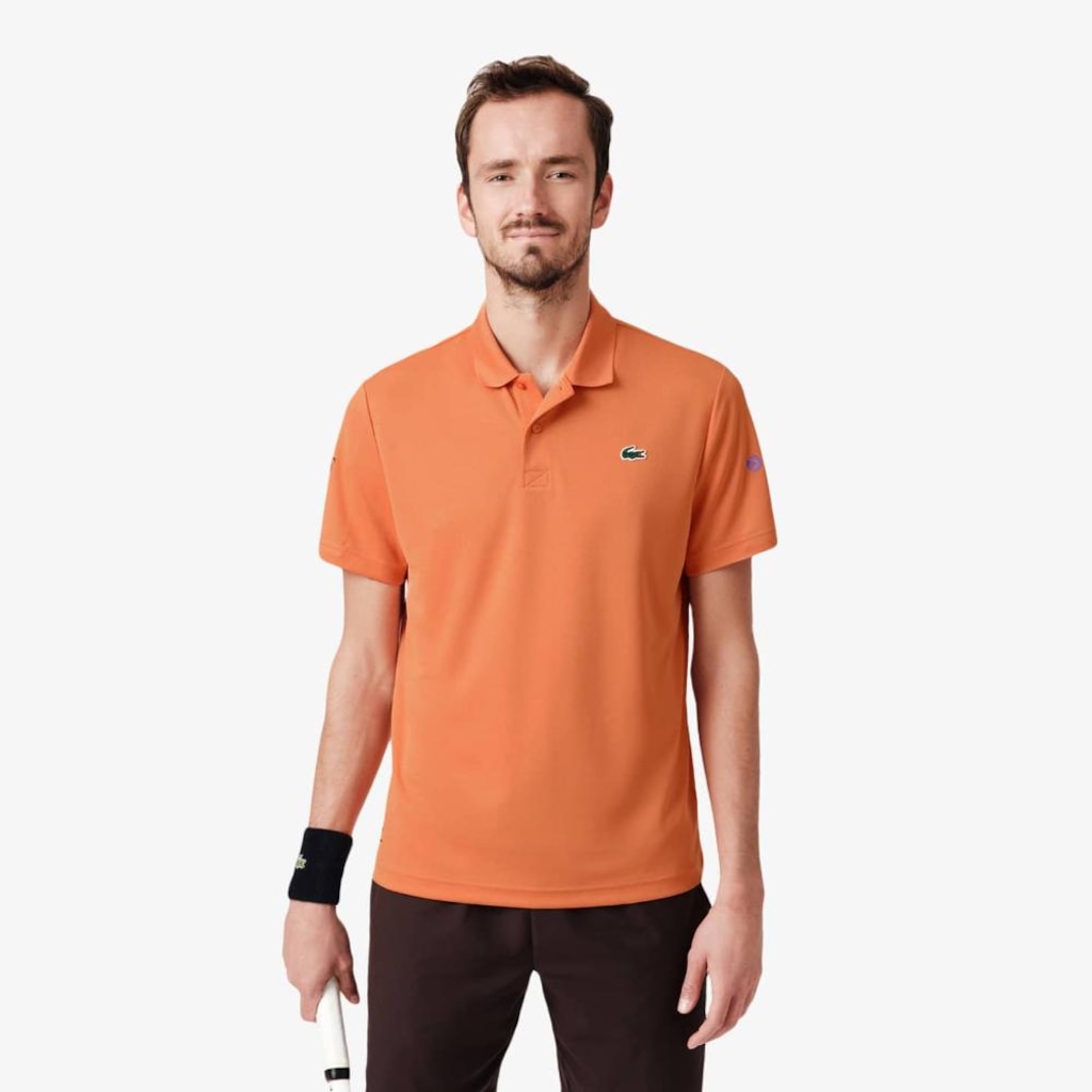 Camiseta Polo Lacoste Tennis x Daniil Medvedev Masculina