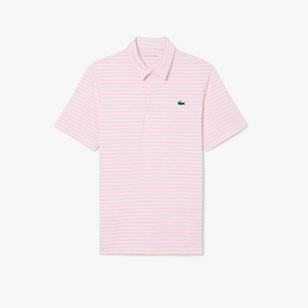 Imagem 3 do produto Camiseta Polo Golf Modelagem reta Ultra Dry Listrada Lacoste Masculina