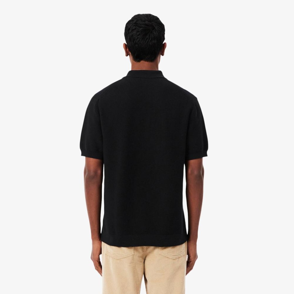 Camiseta Polo em malha de caimento clássico Lacoste Masculina - Foto 3