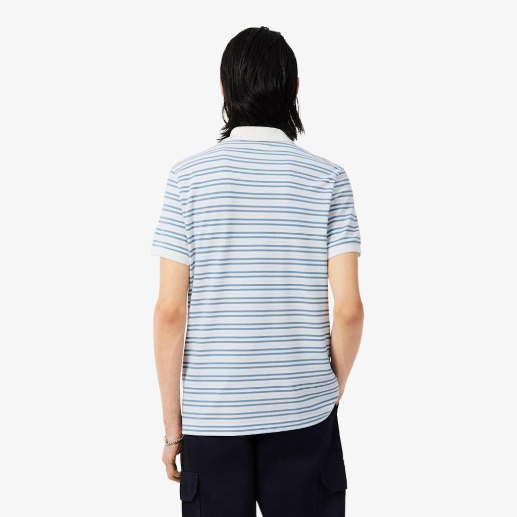 Imagem 3 do produto Camiseta Polo em Petit Piqué Listrada Classic Fit Lacoste Masculina