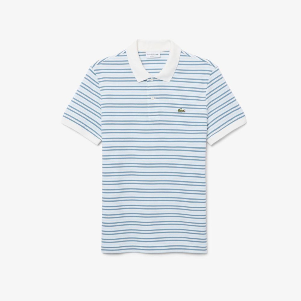 Imagem 4 do produto Camiseta Polo em Petit Piqué Listrada Classic Fit Lacoste Masculina