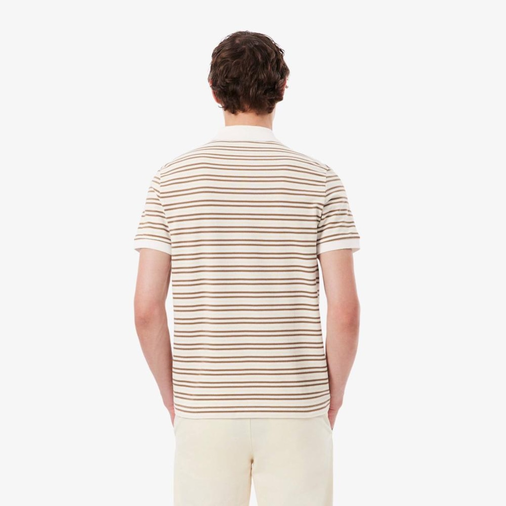 Imagem 3 do produto Camiseta Polo em Petit Piqué Listrada Classic Fit Lacoste Masculina